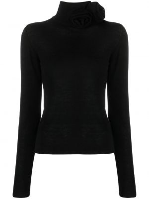 Pull avec applique Blumarine noir