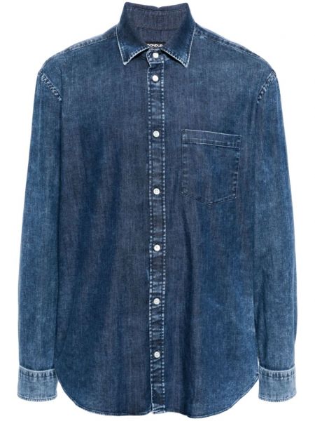 Kokvilnas džinsa krekls Dondup zils