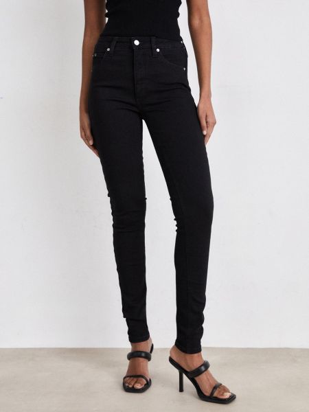 Черные джинсы скинни с высокой талией Calvin Klein Jeans