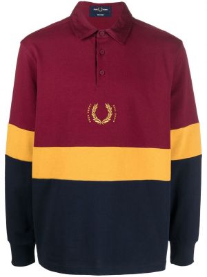 Poloskjorte med print Fred Perry rød