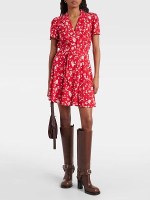Obleka s cvetličnim vzorcem Polo Ralph Lauren