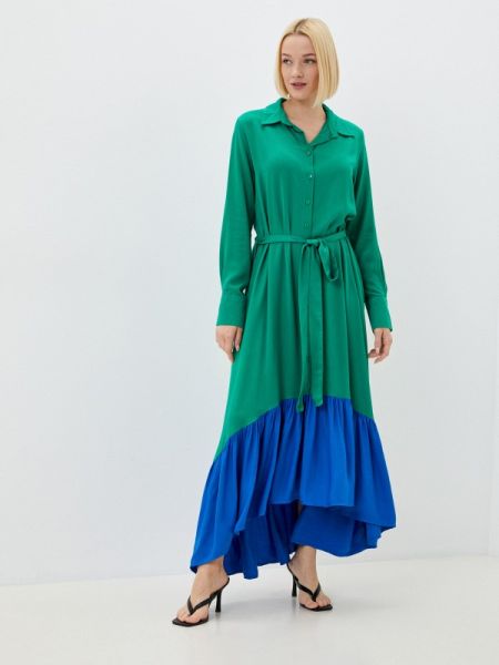 Платье-рубашка Marselesa зеленое