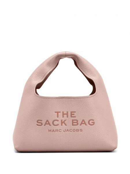 Δερμάτινη τσάντα shopper Marc Jacobs ροζ