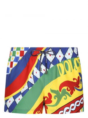 Pantaloni scurți cu imagine cu imprimeu abstract Dolce & Gabbana
