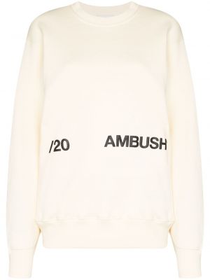 Raštuotas džemperis Ambush balta