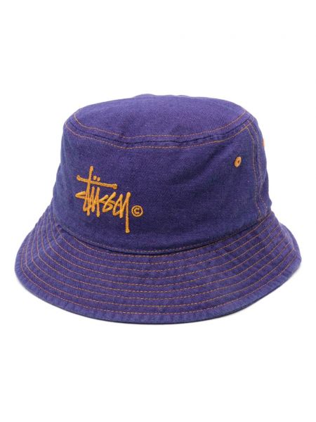 Καπέλο κουβά Stüssy μωβ