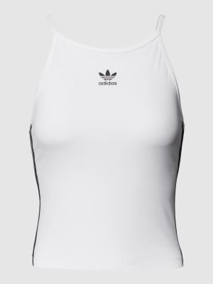 Crop top slim fit Adidas Originals biały