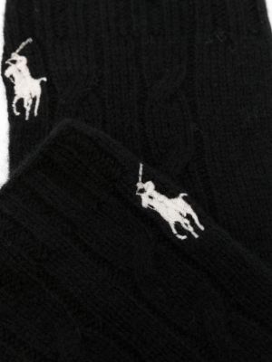Gants en tricot Polo Ralph Lauren noir