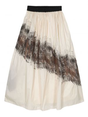 Dlouhá sukně s abstraktním vzorem Gentry Portofino béžové