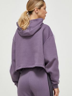 Mikina s kapucí Adidas Originals fialová