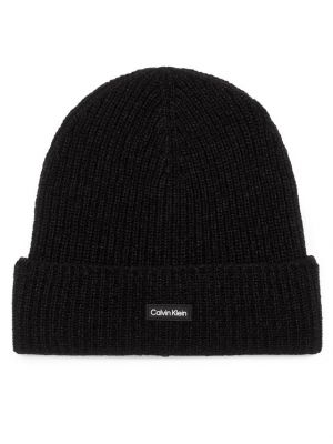 Вовняна шапка Calvin Klein чорна