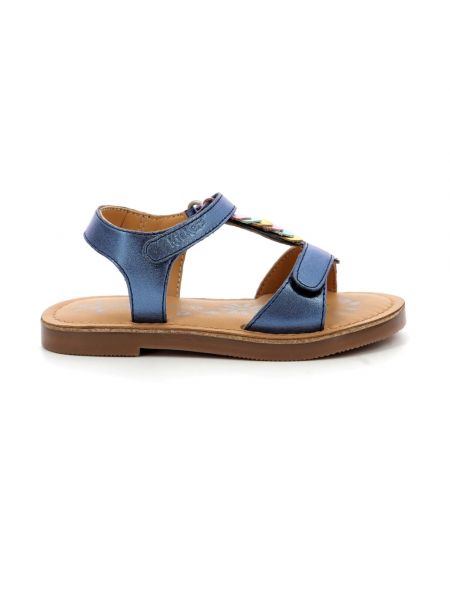 Leder sandale Kickers blau