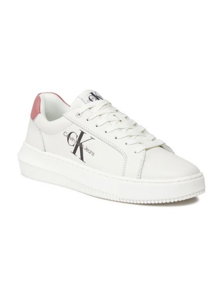 Sneakersy chunky z nadrukiem Calvin Klein Jeans białe