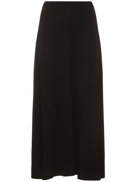 Džerzej viskózová dlhá sukňa Totême čierna