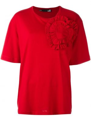 T-krekls Love Moschino sarkans