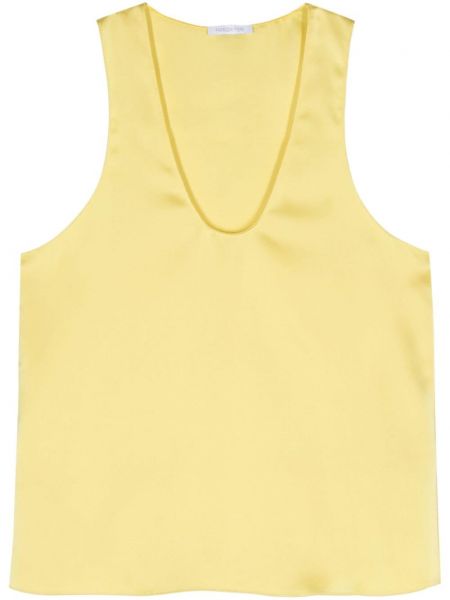 Tanktop i satin Patrizia Pepe gul