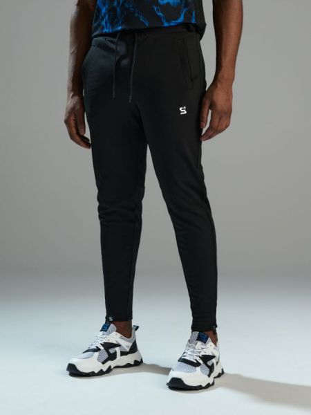 Slim fit sportovní kalhoty Sinsay černé