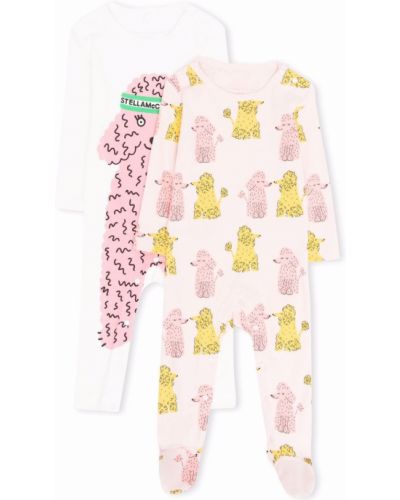 Trykt body for jenter Stella Mccartney Kids rosa