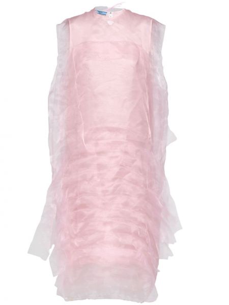 Коктейлна рокля Prada розово