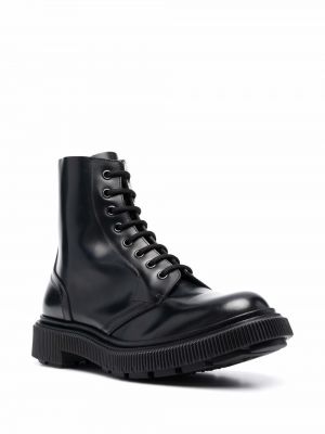 Nėriniuotos guminiai batai su raišteliais Adieu Paris juoda