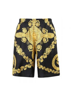 Pantaloncini di seta di seta di seta Versace