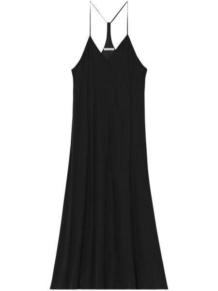 Копринена рокля с презрамки John Elliott черно