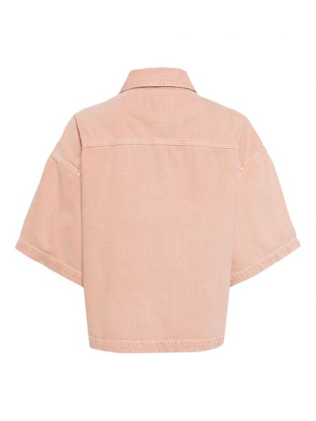 Brīva piegriezuma krekls Agolde rozā