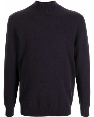 Jersey de cachemir de tela jersey con estampado de cachemira N.peal violeta