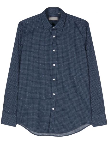 Βαμβακερό πουκάμισο με σχέδιο Canali