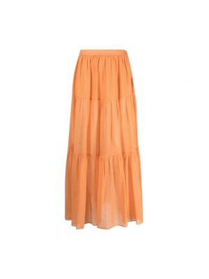 Długa spódnica Manebi pomarańczowa