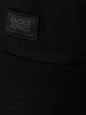 Шапка с козирки Jack & Jones черно