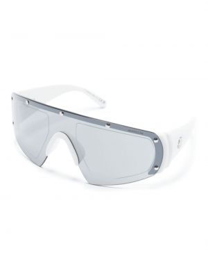 Oversized sluneční brýle Moncler Eyewear bílé