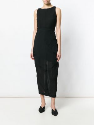 Černé průsvitné přiléhavé sukně Comme Des Garçons Pre-owned