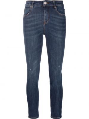 Distressed skinny jeans Pinko blau