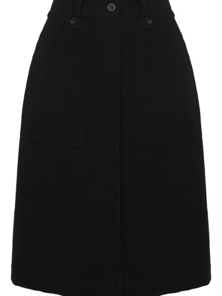 Вельветовая юбка A.p.c. черная
