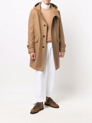 Abrigo con capucha Mackintosh marrón