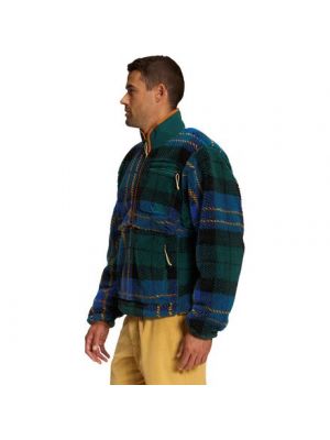 Жаккардовый клетчатый пуловер с принтом The North Face зеленый