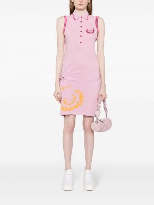 Mustriline traksidega kleit Christian Dior Pre-owned roosa