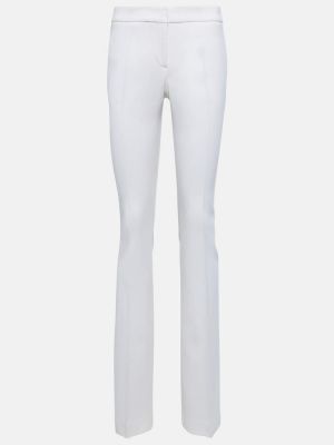 Pantaloni dritti slim fit Blumarine bianco