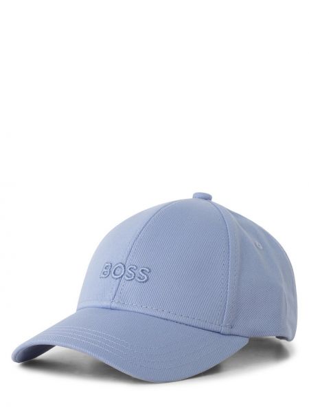Niebieska czapka bawełniana Boss