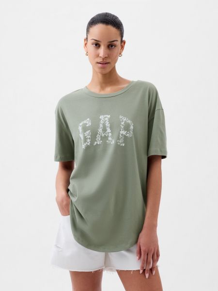 Oversized tričko Gap zelená