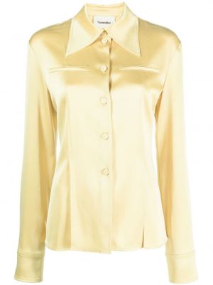 Camicia oversize Nanushka giallo