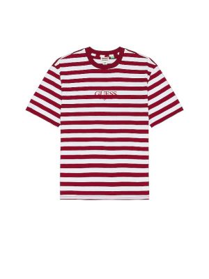 Chemise à rayures Guess Originals rouge