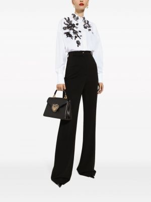 Krajková květinová košile Dolce & Gabbana