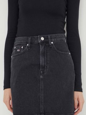 Džínová sukně Tommy Jeans černé