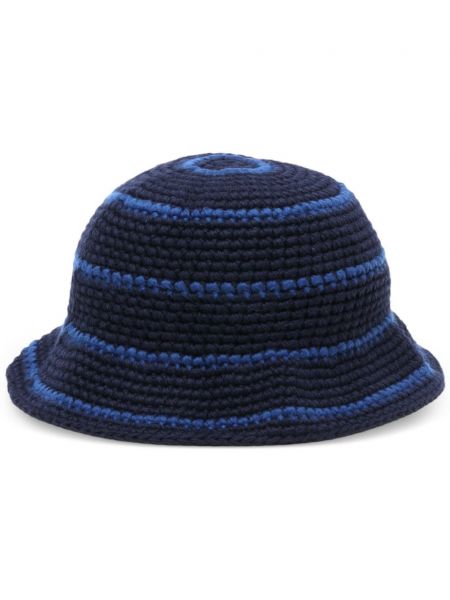 Плетена шапка Our Legacy синьо