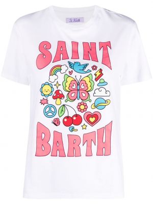 Tricou cu imagine Mc2 Saint Barth alb
