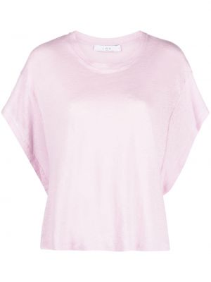 Тениска с драперии Iro розово