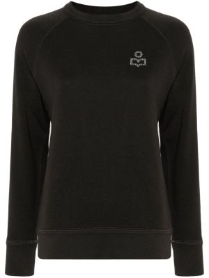 Sweatshirt mit rundem ausschnitt Marant Etoile schwarz