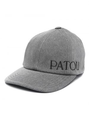 Haftowana czapka z daszkiem Patou szara